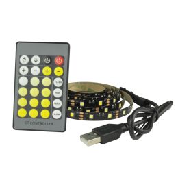 7-ft. USB Selectable White Light Tape Light with Remote