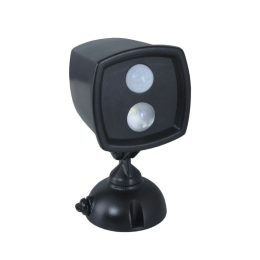 Battery-Operated LED Motion-Activated Outdoor Security Light - Black, BO1078-BKG-02LF1