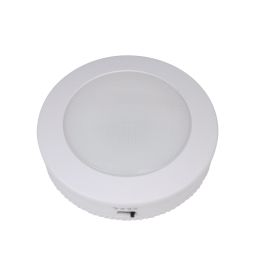3.5-in Battery-Operated RGBW Dimmable LED Tap Light - White, BO1191-WHG-03LF3