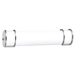 New Castle I 24-in 2-Light T8 Fluorescent Direct Wire Vanity Light - White, 1224-T8-WHES