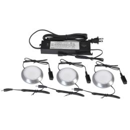3-Pack 2.75-in Puck Light Plug-In LED Under Cabinet Starter Kit, AC1050-AL3-03LF3