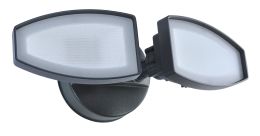 2-Head Basic LED Switch-Controlled Security Flood Light - Bronze, SE1037-TBZ-00LF0