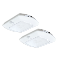 2-Pack 3.8-in Rechargeable Integrated LED Puck Lights - White, RE1120-WHG-04LF3