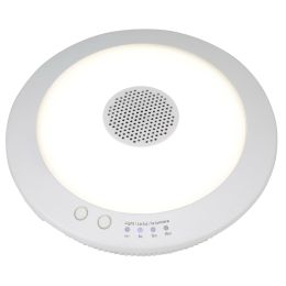 7-in LED Rechargeable Battery-Operated Bluetooth Speaker Strip Light - White, RE1203-WHG-07LF1