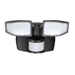 180-Degree 2-Head 700 Lumen Battery-Operated LED Motion-Activated Flood Light with Timer - Bronze, SE1294-BRS-02LF7